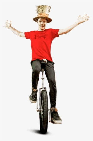 322 X - Person Riding An Unicycle Png