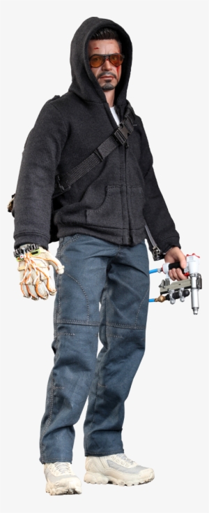 Tony Stark - Hot Toys Robert Downey Jr The Mechanic Figure From
