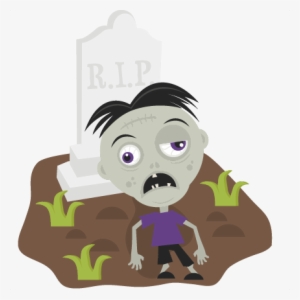 zombie in cemetery svg cutting files for scrapbooking - zombies animated svg