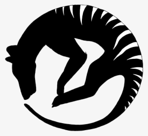 Thylacine Still Alive Logo Black By Chibis-world - Thylacine Logo