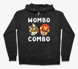Fox And Captain Falcon Zip Hoodie - Halloween Gives Me The Real Big Frighten Hoodie: Funny