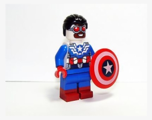 Lego Sdcc Exclusive Minifigures Captain American Sam - Captain America