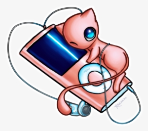 Mew The Pokemon Images Mew With An Ipod Hd Wallpaper - Cute Mew Pokemon Drawings