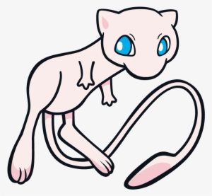 Mew Pokemon Character Vector Art - Normal And Shiny Mew