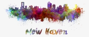 Click And Drag To Re-position The Image, If Desired - Zazzle New Haven Skyline Im Watercolor Hülle Für Ipad