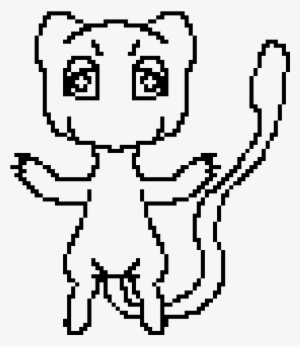 Mew Coloring Kitty Tubeyt Png Mew Kitty - Cartoon