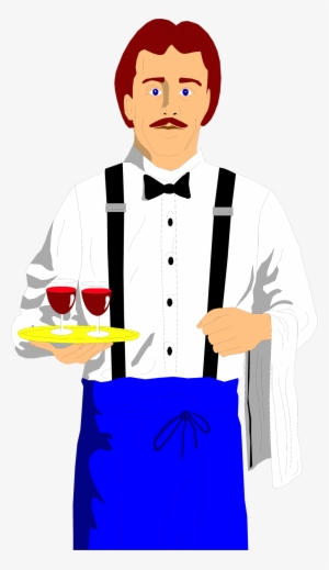 Waiter Transparent Image - Waiter Clipart