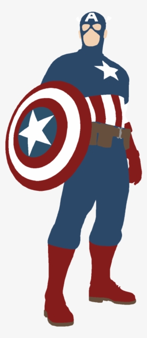 Captain America Silhouette - Captain America Silhouette Vector