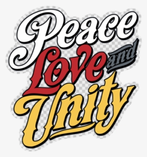 Peace Love & Unity Sticker - Love And Unity Logo
