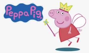 Peppa Pig Tv Show Image With Logo And Character - Peppa Pig Png