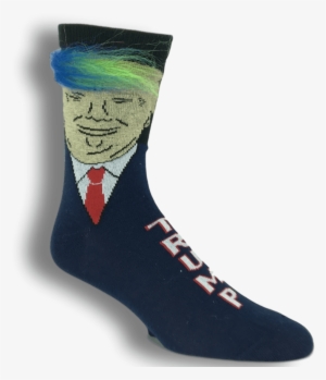 Trump Rainbow Hair Socks - Cowboy Boot