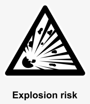 Vector Royalty Free Download Monochrome Explosion Risk - Explosion Sign