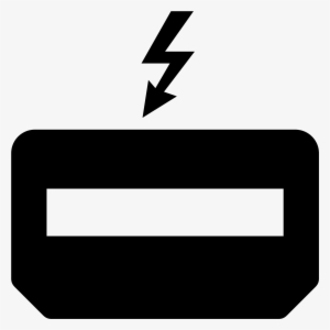 The Icon Is A Logo Of Thunderbolt - Icon