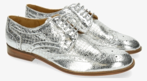 Derby Shoes Sally 66 Crush Metal Silver - Paris