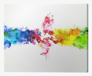 Bright Watercolor Stains Color Canvas Print Pixers - Cloud Color Png
