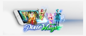 Pixie Wings Slots Game Logo - Illustration