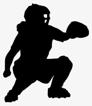 Softball Silhouette At Getdrawings - Silhouette Softball Catcher Clipart