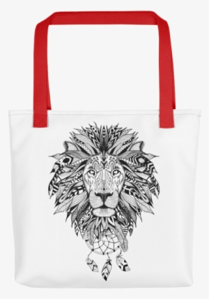 Lion With Dream Catcher Tote Bag My Dear Kitty Tictail - Aztec Lion Tattoo
