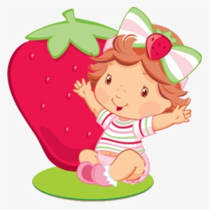 Baby Strawberry Shortcake Imag - Topo De Bolo Moranguinho