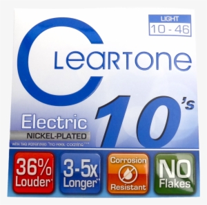 Cleartone Electric Nickel Plated Strings -10s, Light