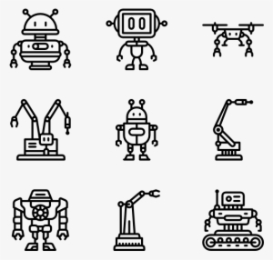 Linear Robot Pictograms - Robot Top View Icon