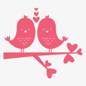 Love Birds Clipart Frame Png - Scrapbook Clipart Love