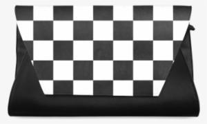 Checkerboard Black And White Clutch Bag - Monster Jam Flag