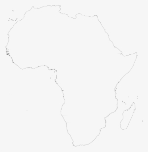 Blank Outline Map Of Africa - White Outline Of Africa