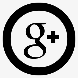 Social Google Plus Circular - G+ Icon Png Black