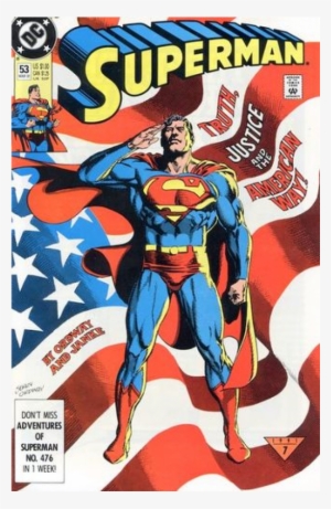 Купете Comics 1991-03 Superman - Happy 4th Of July Superman