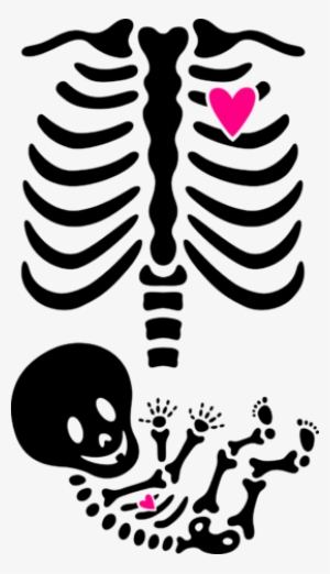 Make Unique Full Maternity Skeleton X Ray Mp Design - Pregnant Skeleton Svg