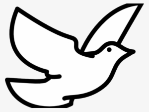 Dove Clipart Drawing - Clipart Flying Bird Drawing
