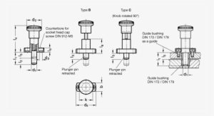 Indexing Plungers For Precision Locating, Plunger Cylindrical - Plunger Guide
