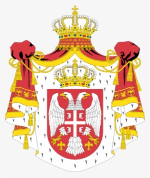 Coat Of Arms Of Serbian Kingdom - Parliamentary Constitutional Monarchy Symbol