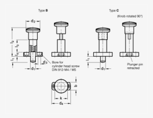 Indexing Plungers With Or Without Rest Position Gn - Assembling Locating Bushing