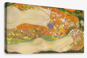 Water Snakes Ii By Klimt Canvas Print - Gustav Klimt