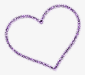 Purple Glitter By Carlyflower - Sparkle Heart Transparent Background