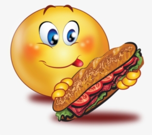 Party Eating Sandwich - Emoji Eating