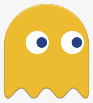 Yellow Pacman Ghost