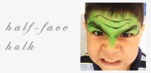 Halffacehulk - Pintura Facial Hulk