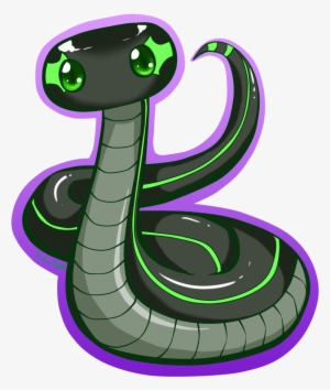 Black And White Collection Of Free Cobra Download On - Anime Chibi Snake