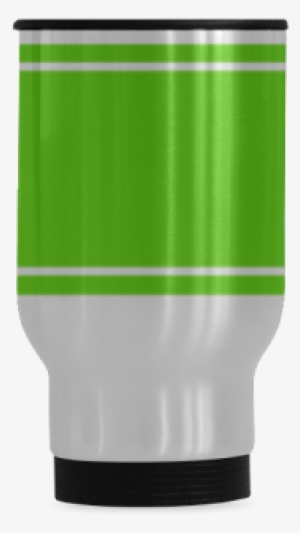 Green Ribbon Design Your Name Travel Mug (14 Oz) - Mug