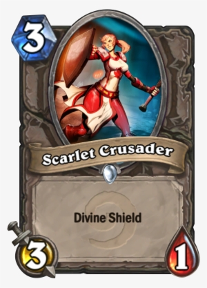 Scarlet Crusader Card - Hearthstone Charge Divine Shield