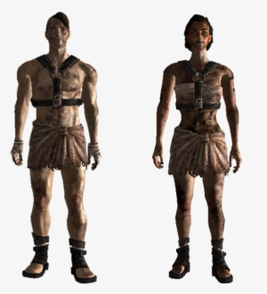 Tattered Slave Outfit Front - Portable Network Graphics