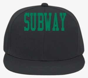 Flat Bill Fitted Hats 123 - Subway Hat Png