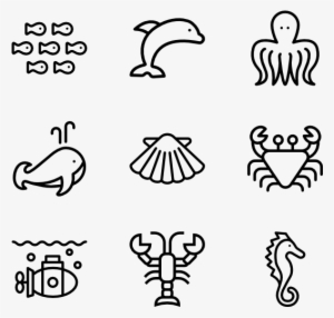 Sea Life - Space Icons Png