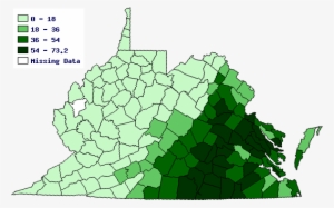In 1860, The Lowest Percentage Of Virginia's Population - Map Of Slaves In Virginia