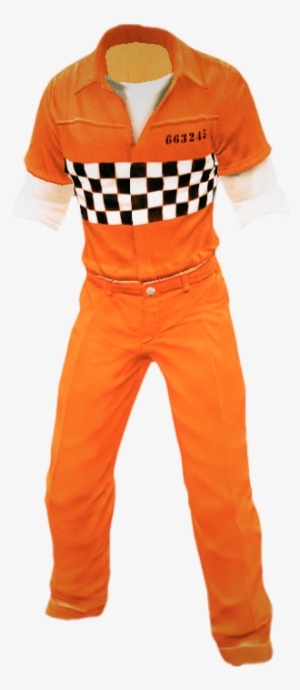 Dead Rising Orange Prison Outfit 2 - Prisoner Outfit Png