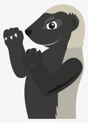 Clipart Royalty Free Library Badger Clipart Honey Badger - Honey Badger Brave