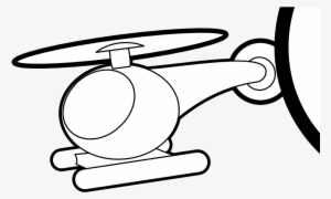 2013 May 07 Colouringbook - Helicopter Black And White Clipart